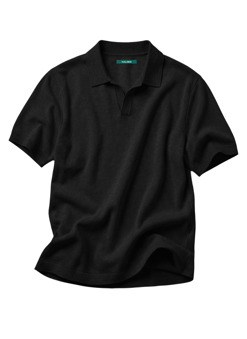 Jersey Polo - Black